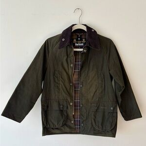 Kids Large Barbour Waxed Jacket